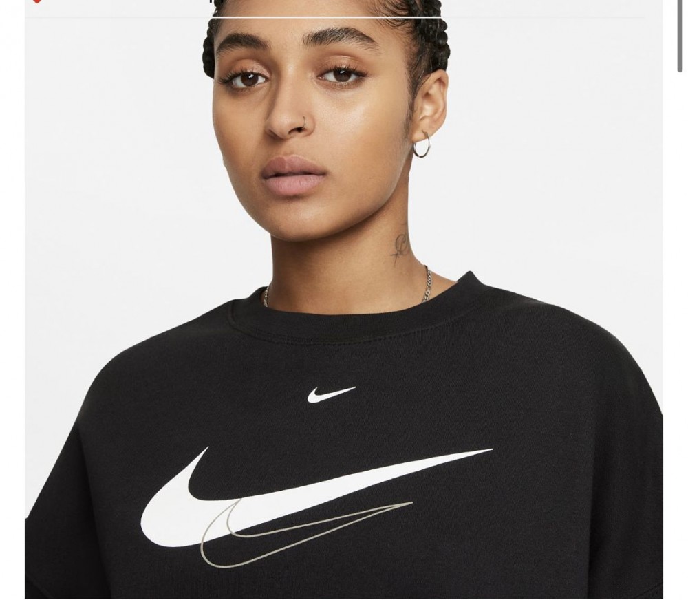 Толстовка Nike W Nsw Trend Crew Flc Swoosh DQ4506-010_image_3