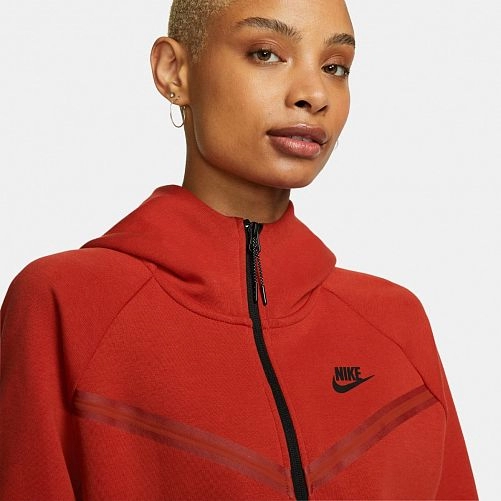 Толстовка Nike W Nsw Tch Flc Wr Essntl Fz Hdy Red Cw4298-623_image_4