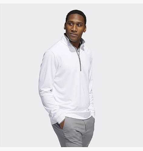 Лонгслив Adidas Quarter-Zip Pullover White Hg8838_image_3