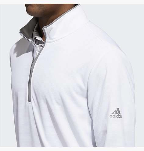Лонгслив Adidas Quarter-Zip Pullover White Hg8838_image_5