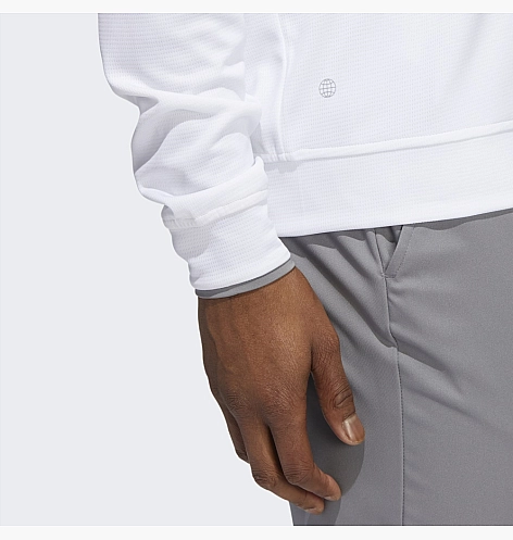 Лонгслив Adidas Quarter-Zip Pullover White Hg8838_image_4