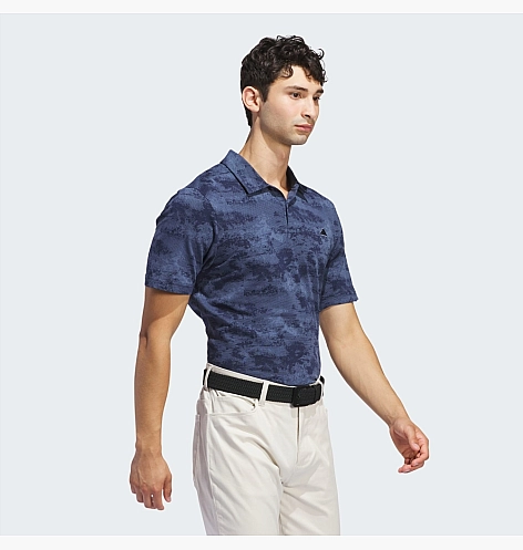 Поло Adidas Go-To Printed Mesh Polo Shirt Blue IU4428_image_4