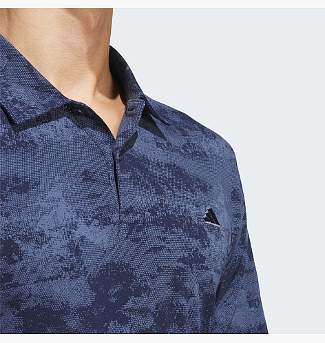 Поло Adidas Go-To Printed Mesh Polo Shirt Blue IU4428_image_3