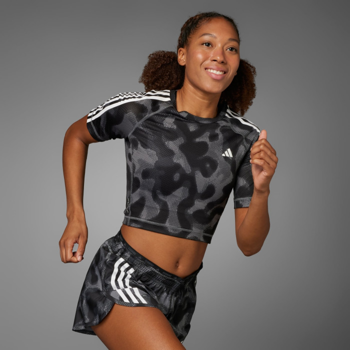 Футболка Adidas Own the Run 3-Stripes Allover Print IK5012_image_1