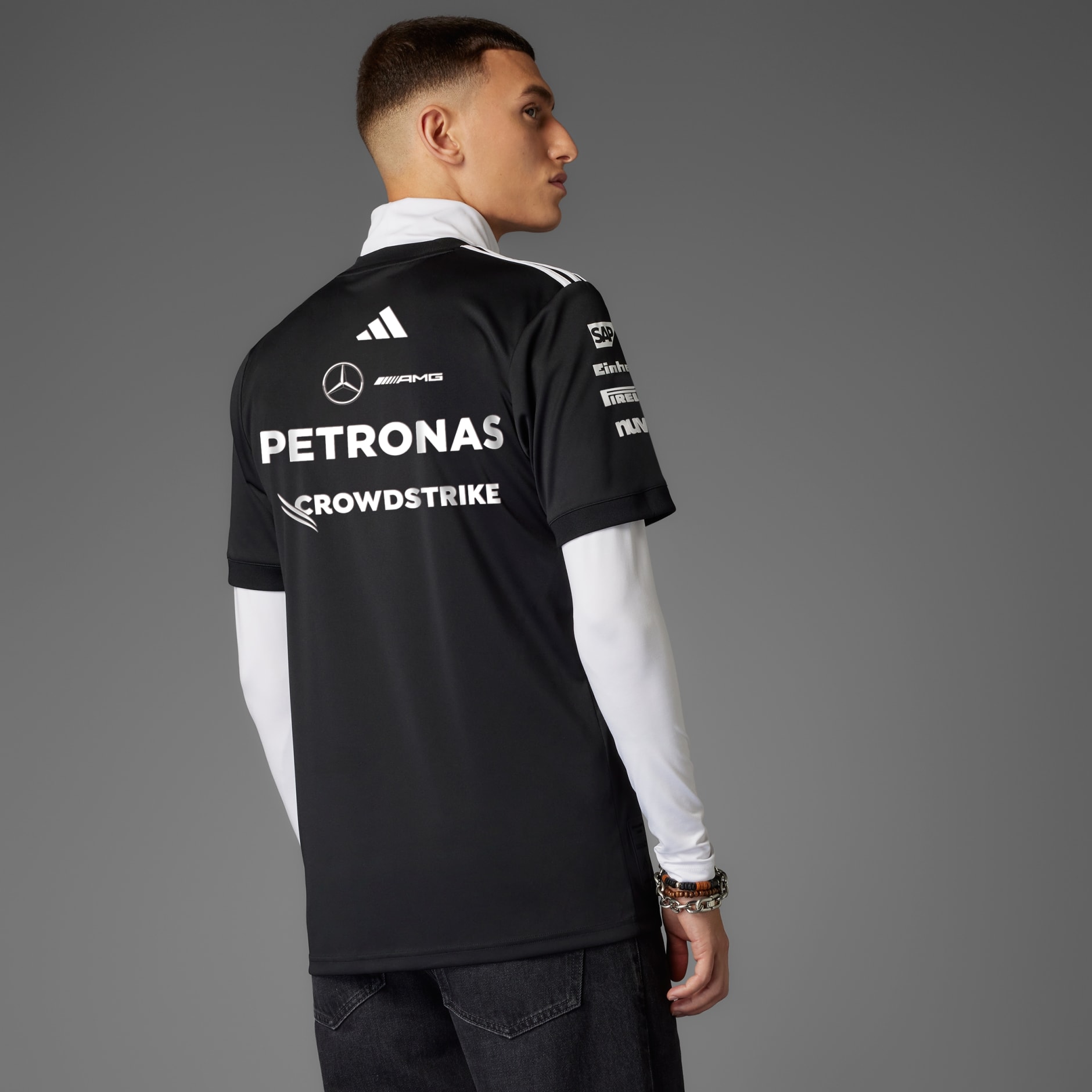 Чоловіча футболка Adidas Mercedes-AMG Petronas Formula One Team Driver JW5361_image_4