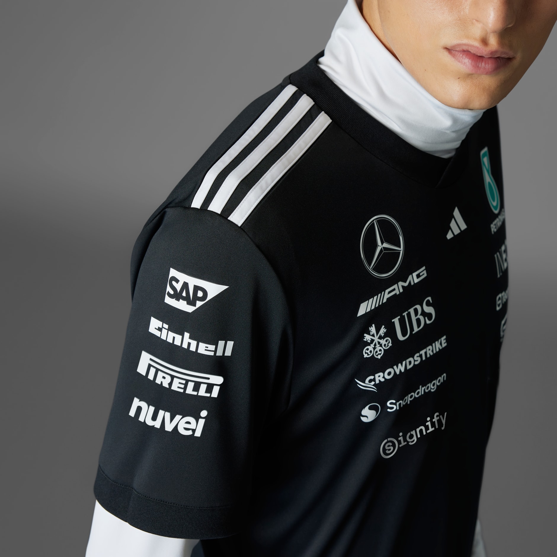Чоловіча футболка Adidas Mercedes-AMG Petronas Formula One Team Driver JW5361_image_5
