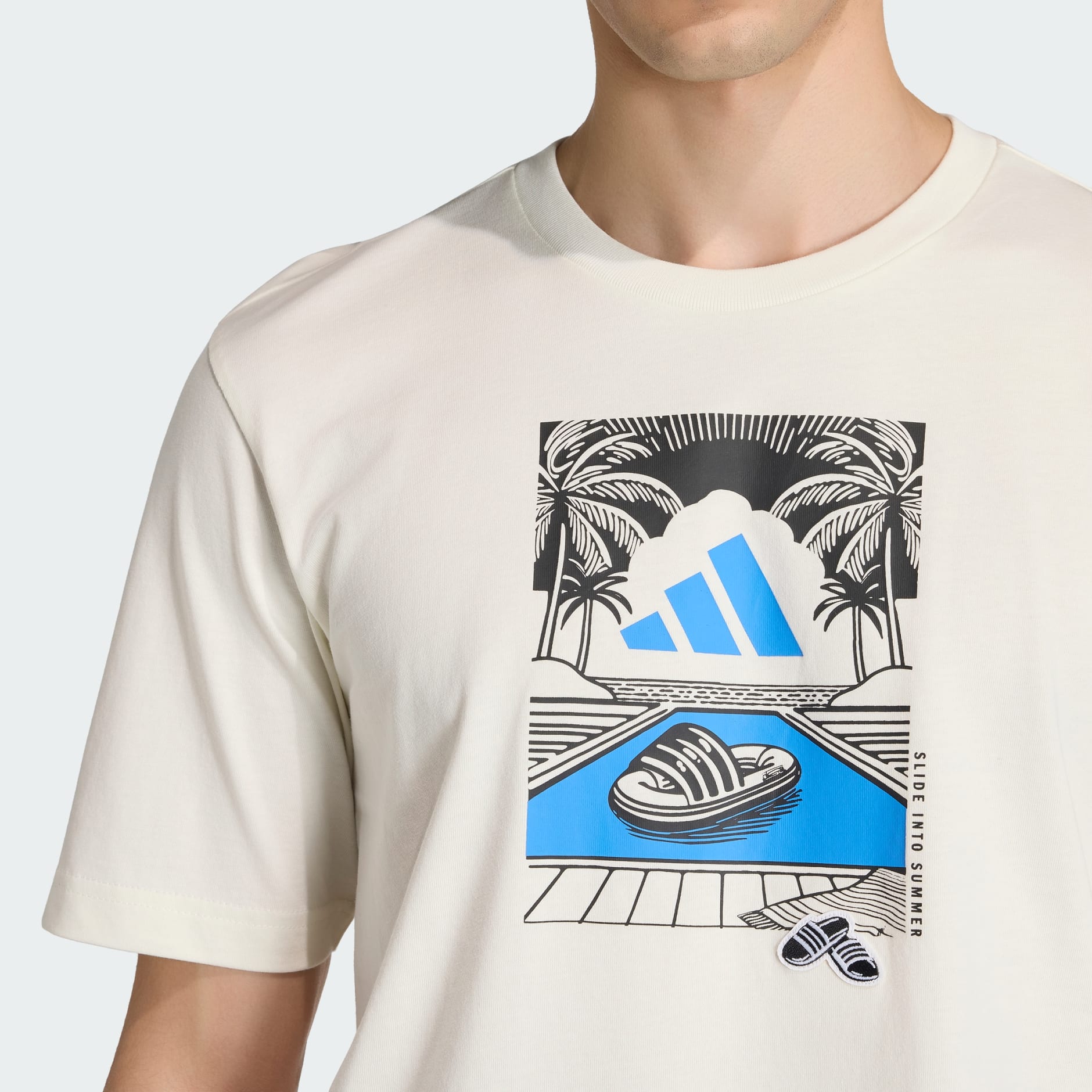 Чоловіча футболка Adidas Summer Slides Relax Graphic JZ5001_image_5