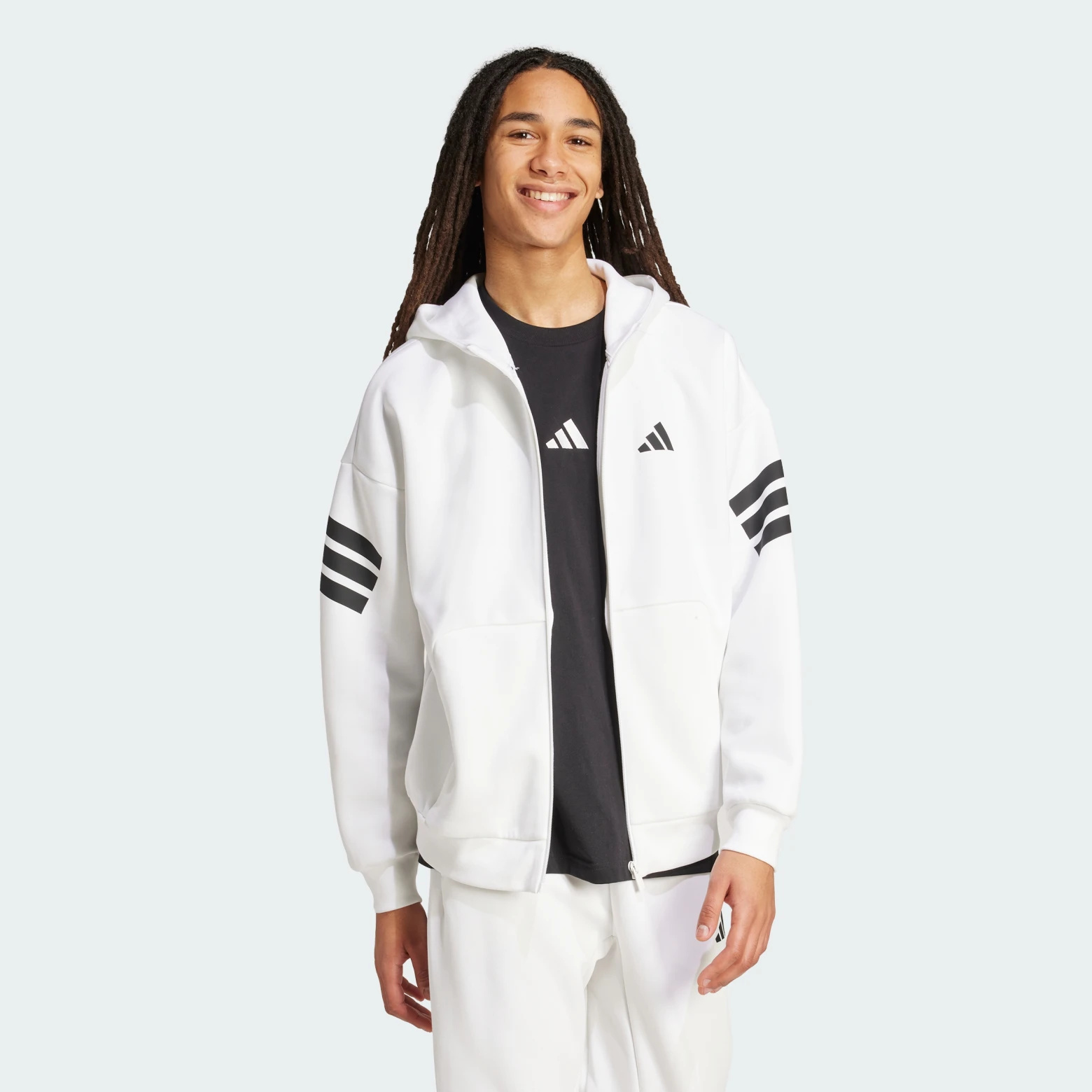 Толстовка Future Icons 3-Stripes Adidas Sportswear JW7106_image_3