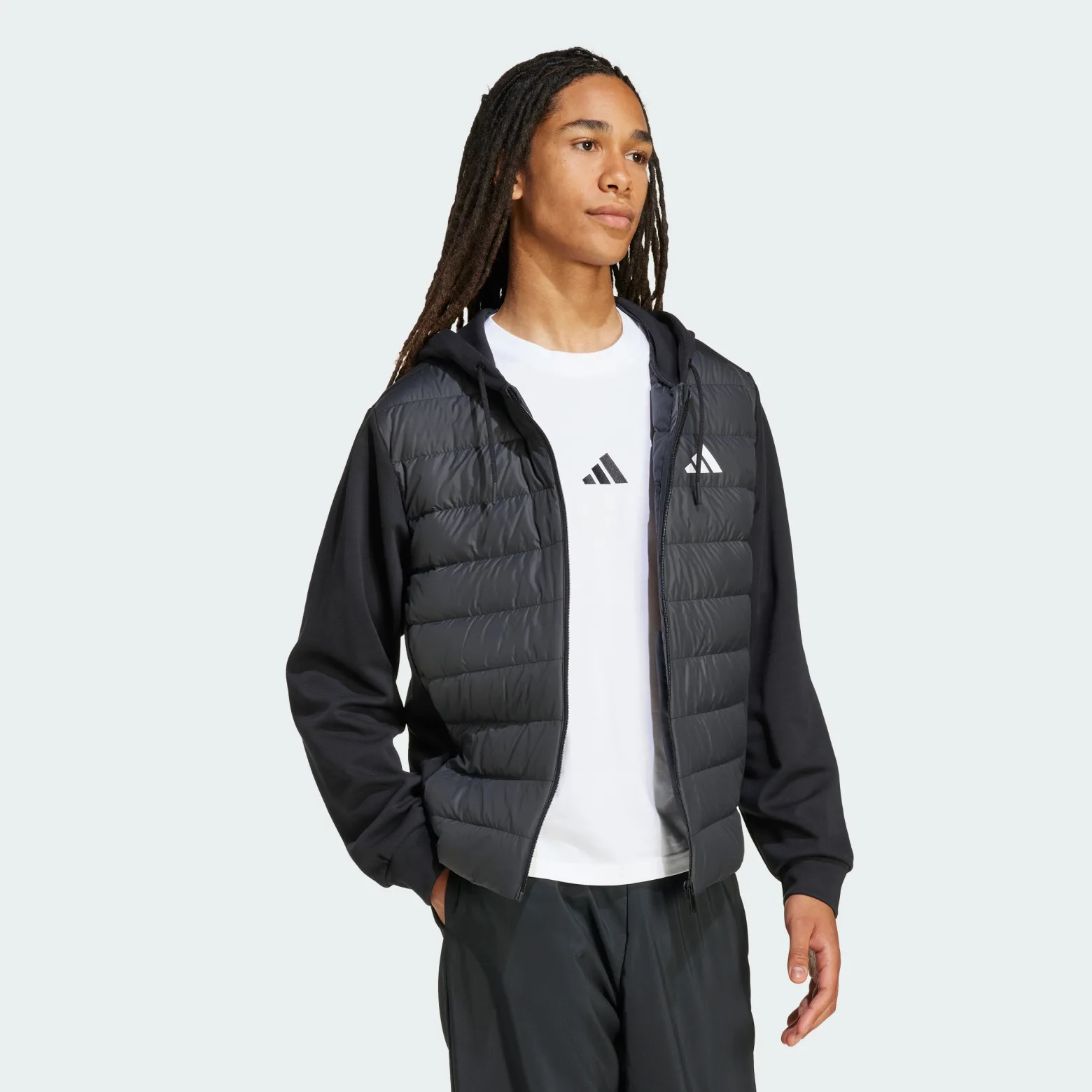 Куртка Essentials Climawarm Hybrid Down Hooded Adidas Sportswear KA5251_image_3