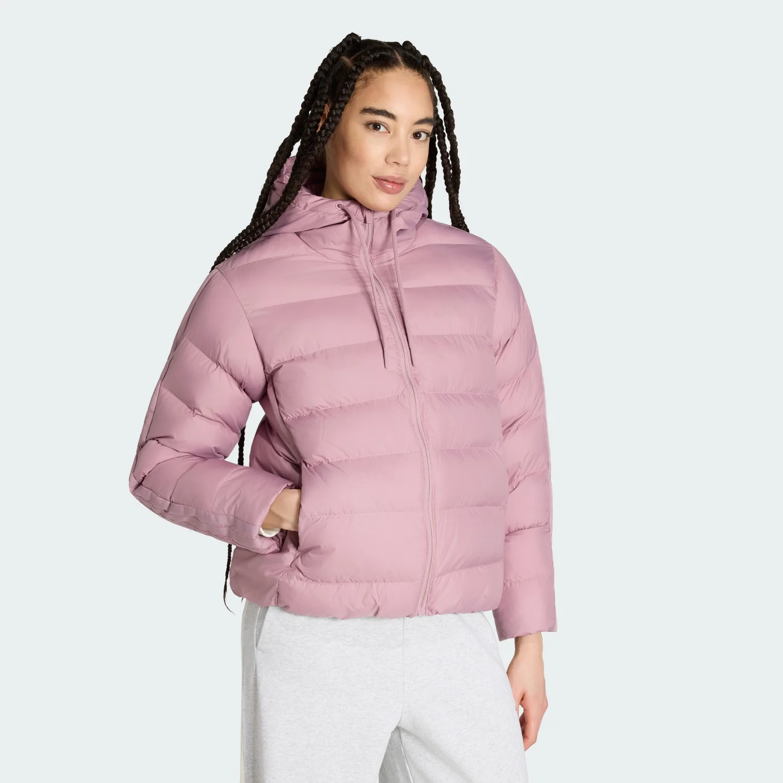 Куртка Essentials Climawarm 3-Stripes Synthetic Down Hooded Adidas Sportswear KF2706_image_1