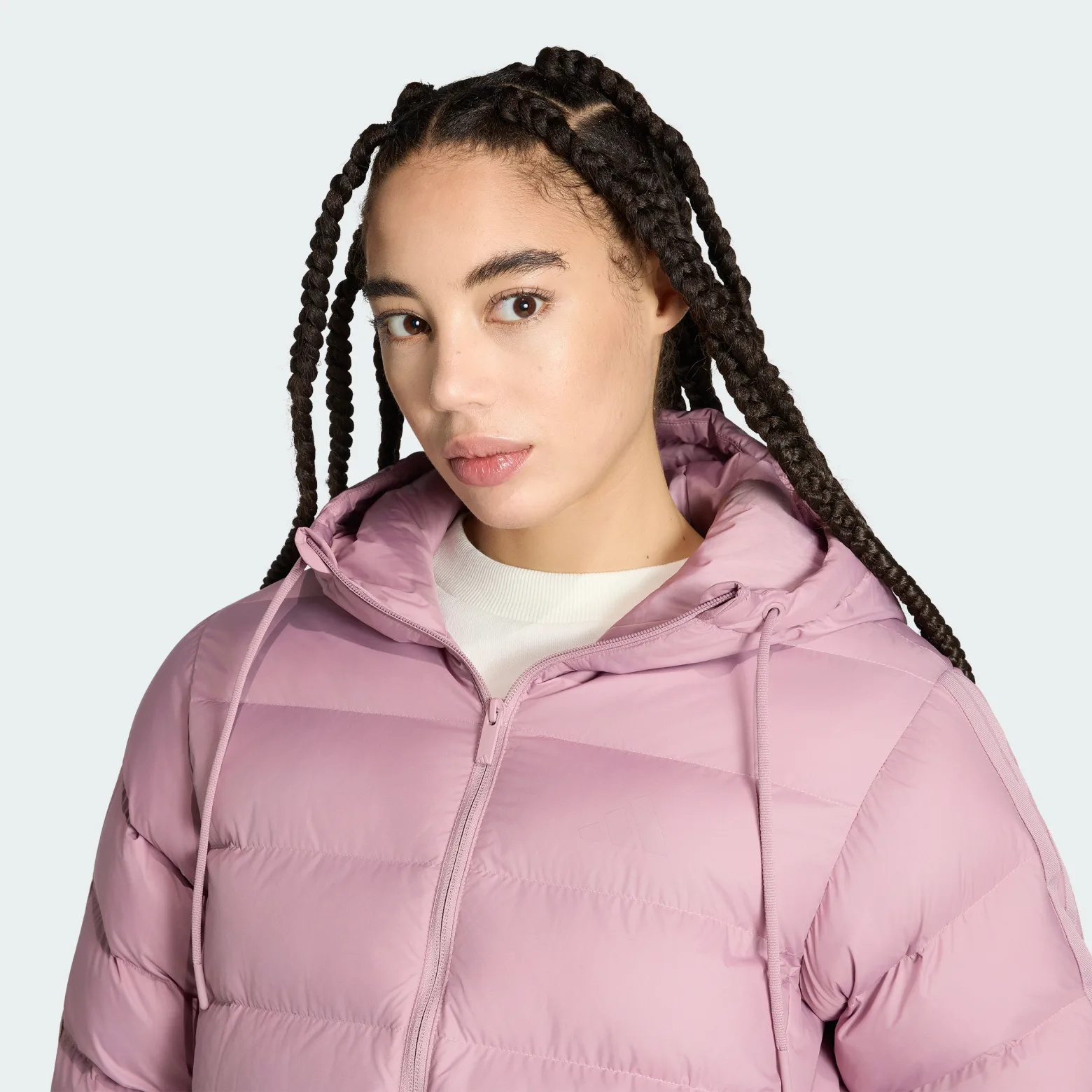 Куртка Essentials Climawarm 3-Stripes Synthetic Down Hooded Adidas Sportswear KF2706_image_4