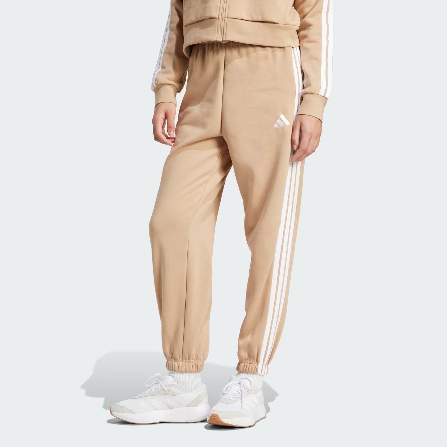 Джогеры Adidas Essentials 3-Stripes Fleece Loose-Fit JX7699_image_1