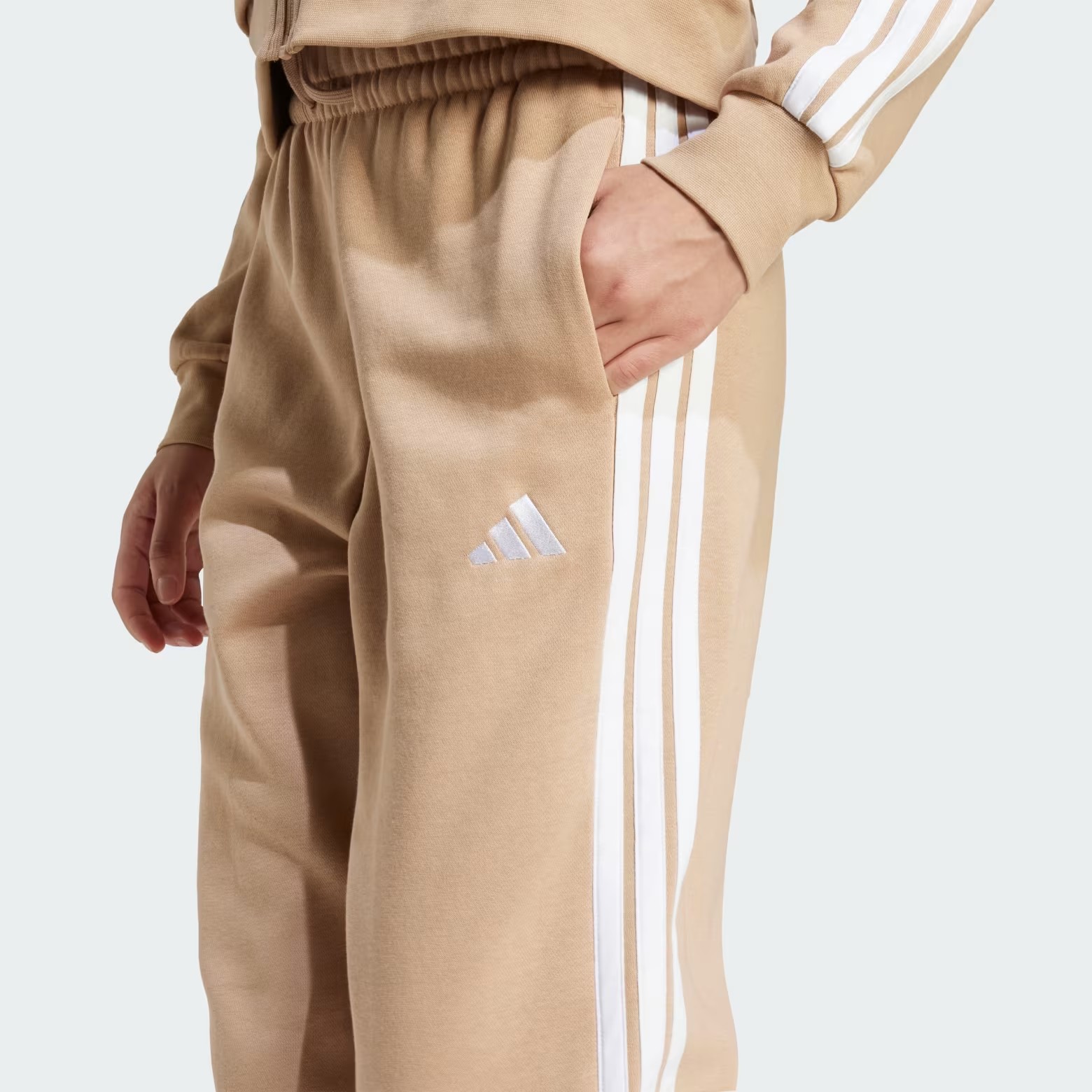 Джогеры Adidas Essentials 3-Stripes Fleece Loose-Fit JX7699_image_4