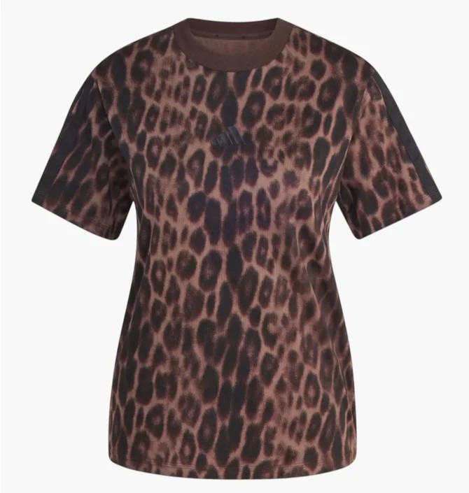 Adidas Футболка жіноча Seasonal Essentials Leopard Print Brown JZ0200_image_1