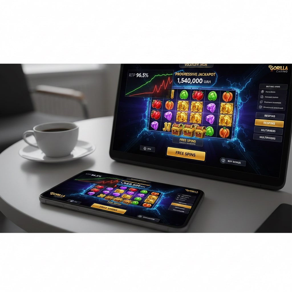 Слоти з високим RTP та оптимальною волатильністю в Горила казино