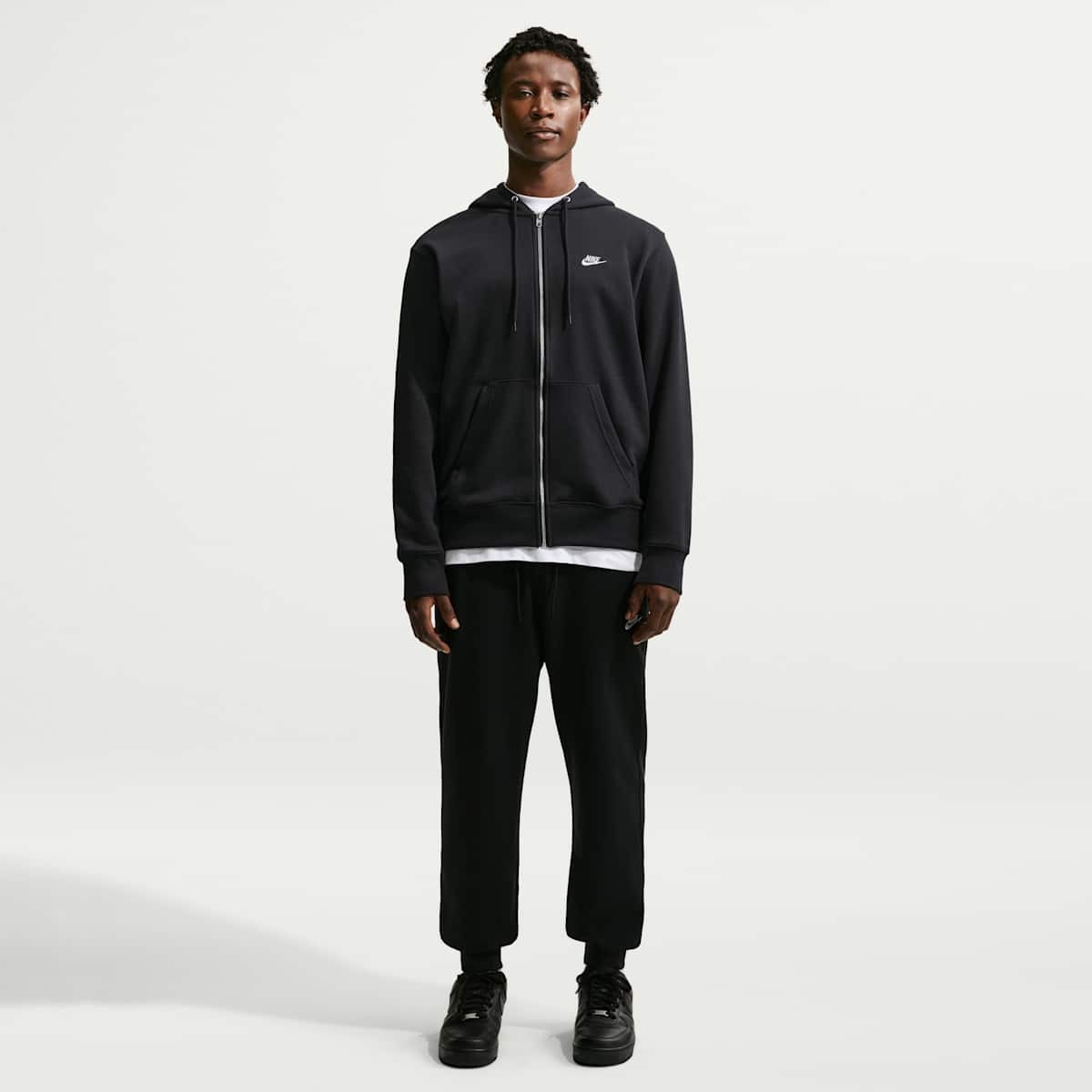 Чоловіча толстовка Nike M Nk Club Ft Fz Black FN3884-010_image_4