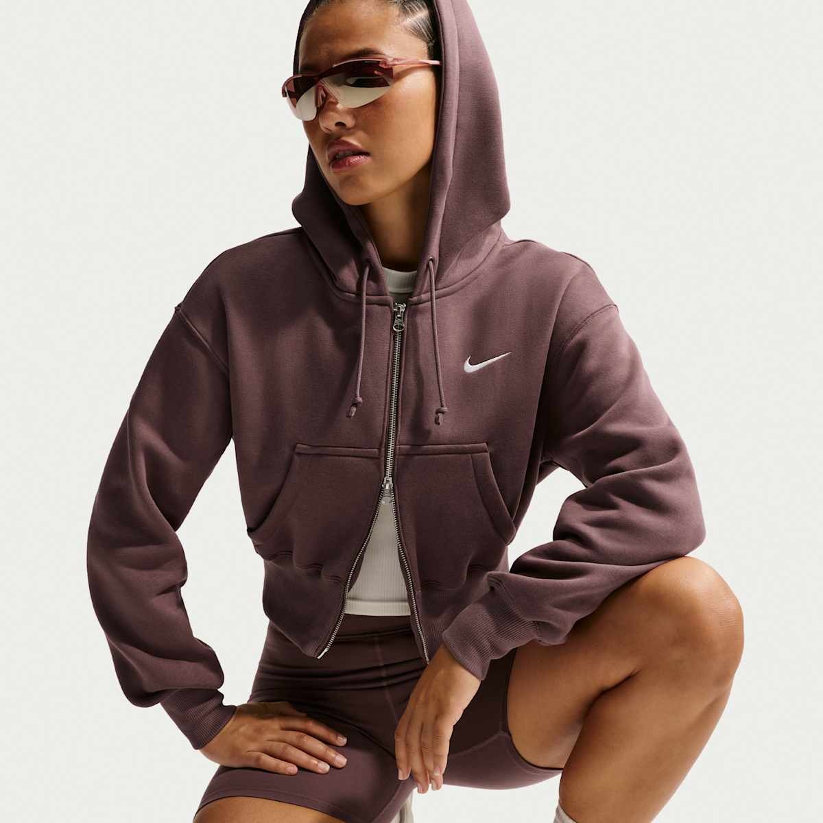 Толстовка жіноча Nike W Phnx Flc Crop HV2426-502_image_4