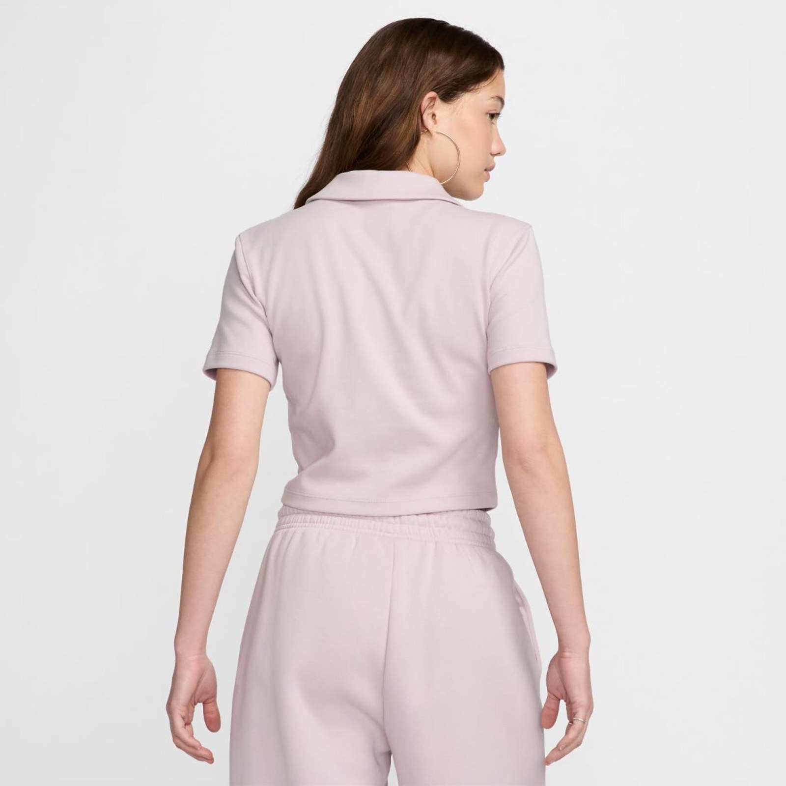 Женскиая футболка поло Nike W NSW Essntl Ss Polo Crp Top DV7884-019_image_3