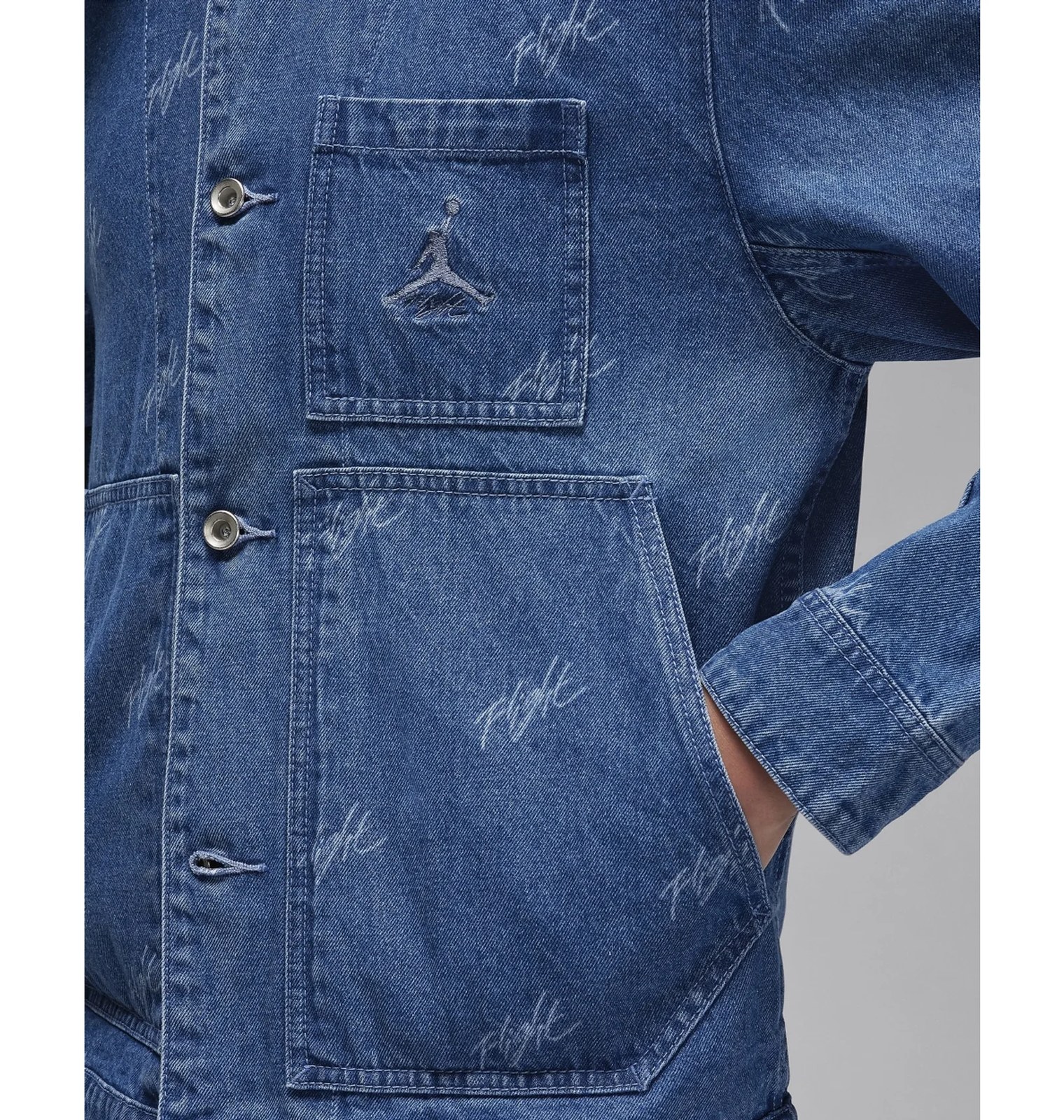 Джинсовка чоловіча Air Jordan Flight Heritage Demim-Jacke Blue FN4649-436_image_5