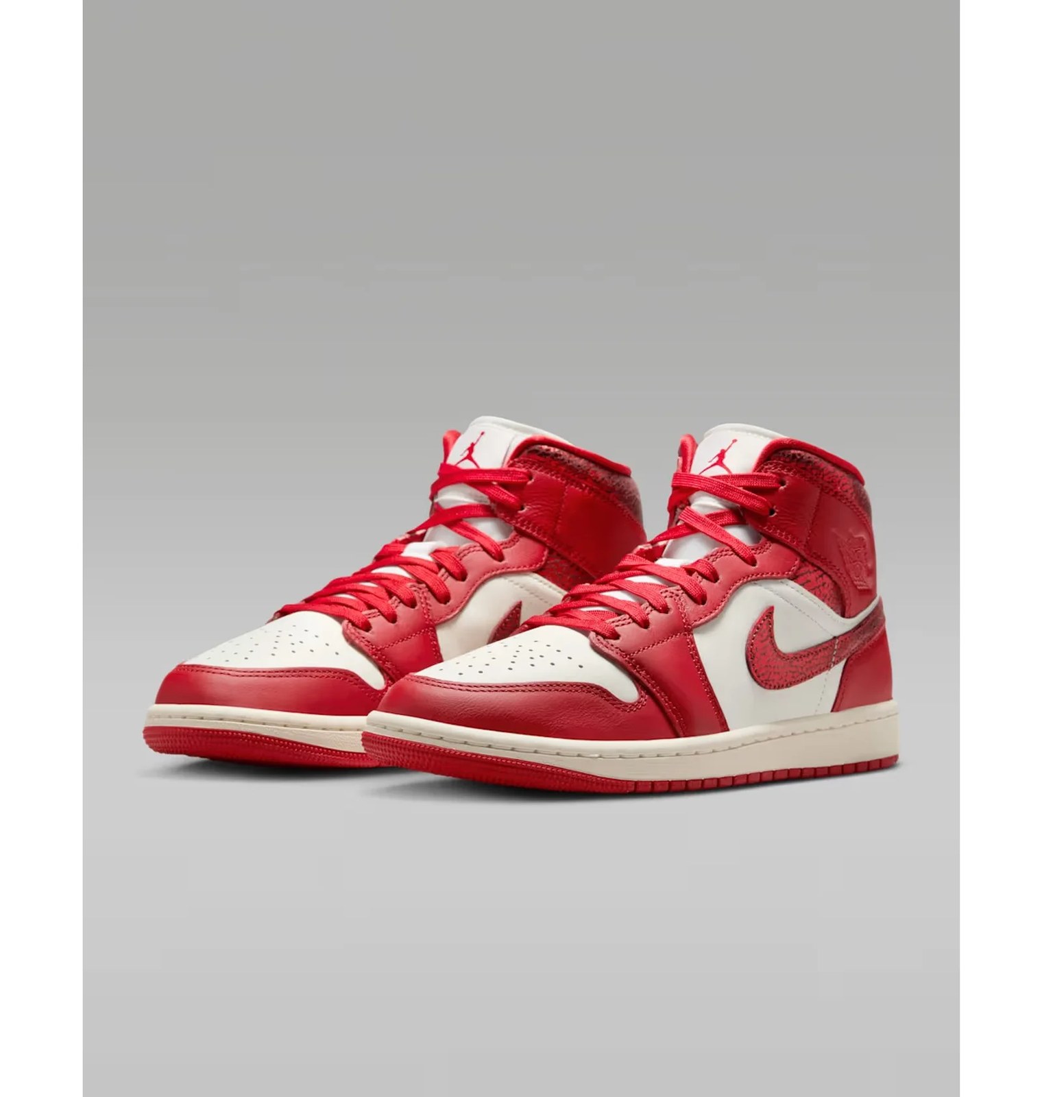 Женские кроссовки Air Jordan 1 Mid SE Red/White HJ9337-106_image_4