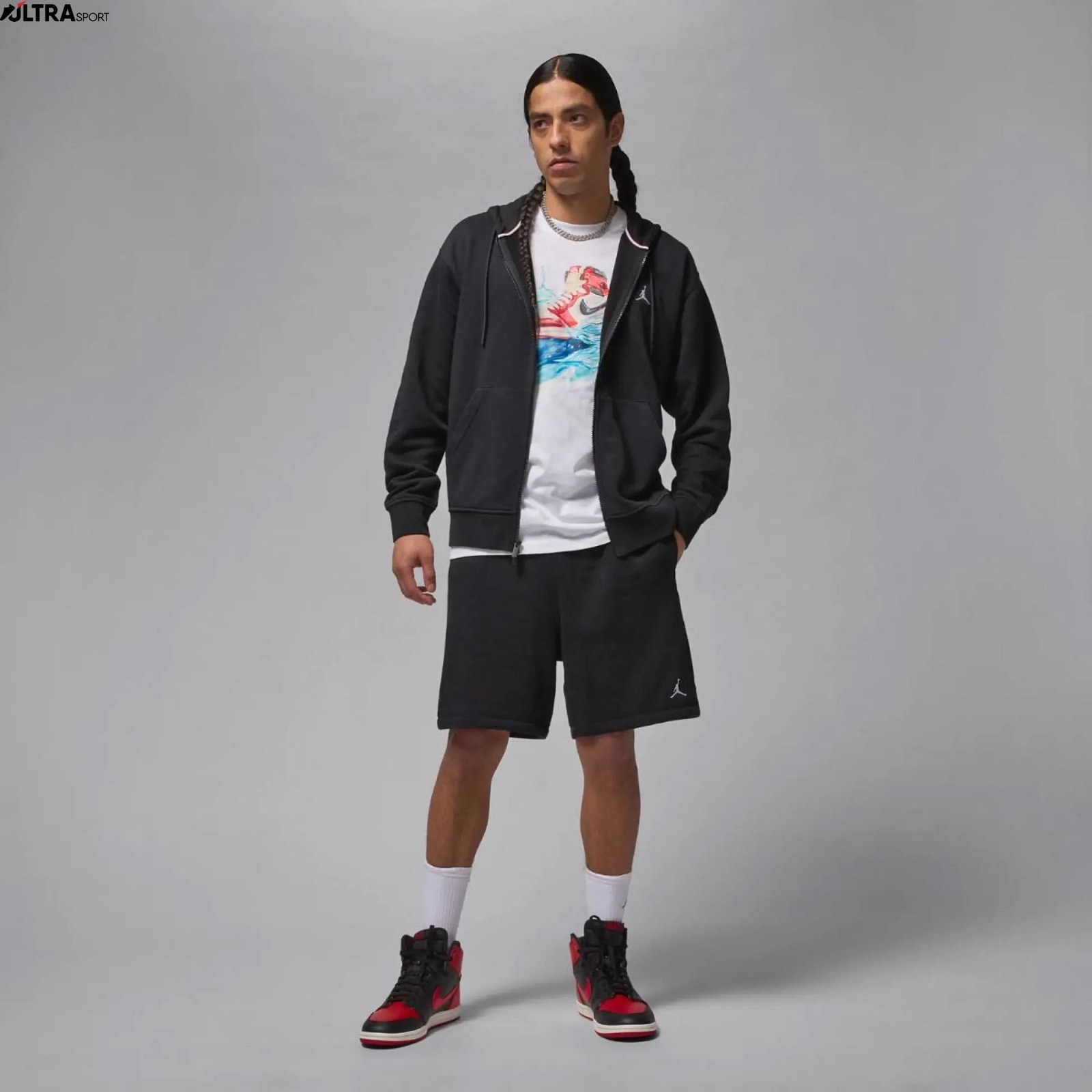Чоловіча футболка Jordan M J Flt Ess Aj1 Ss Crew IB3355-100_image_3