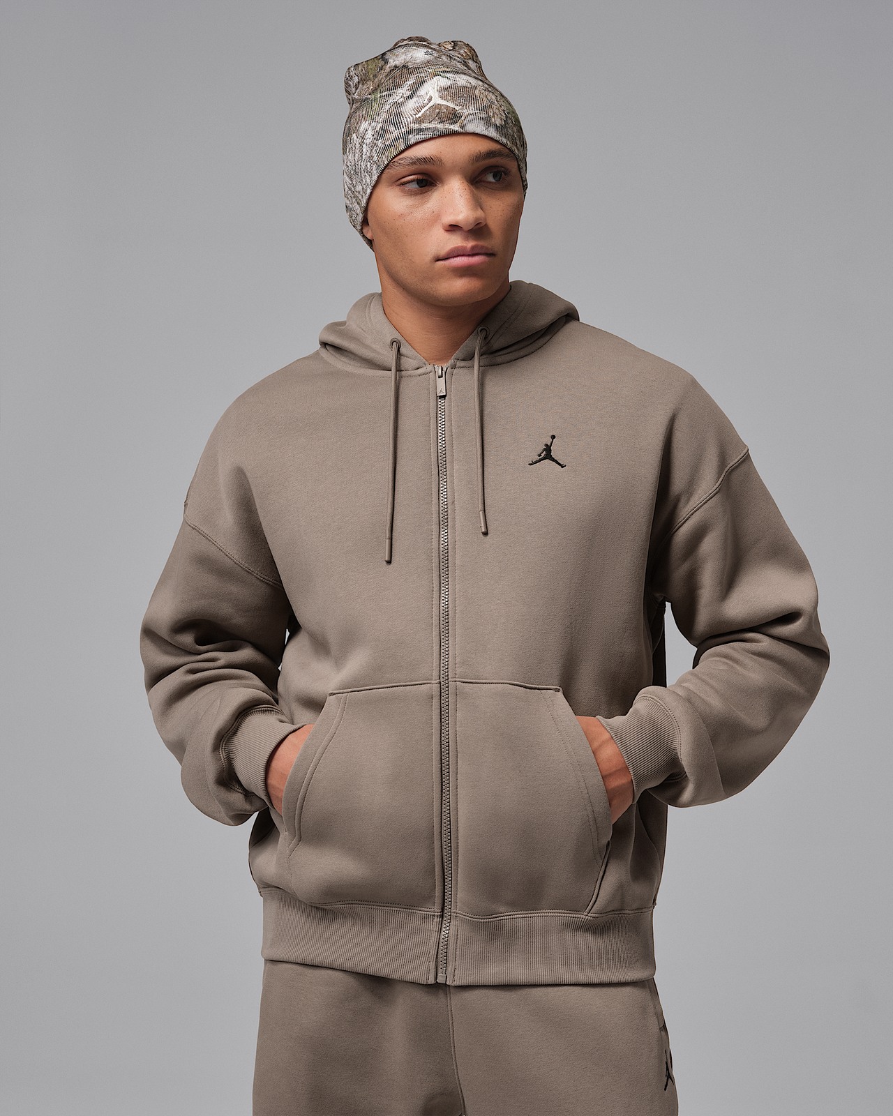 Толстовка чоловіча Jordan Brooklyn Fleece Oversized Full-Zip Hoodie IB7231-040_image_1