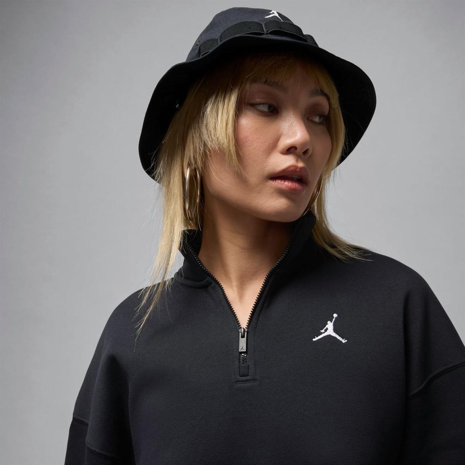 Женская толстовка Jordan Brooklyn Fleece Quarter Zip Top IH2391-010_image_4