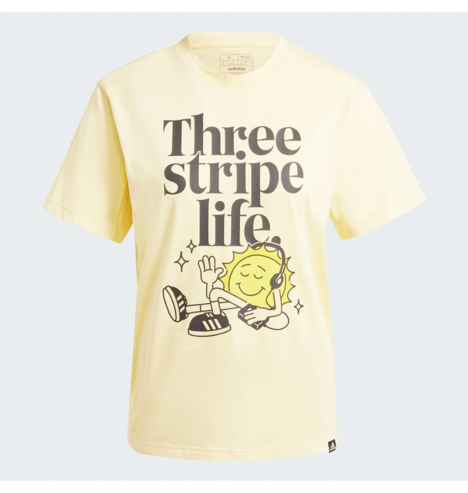 Женская футболка Adidas Positivity Graphic Yellow IX6454_image_4