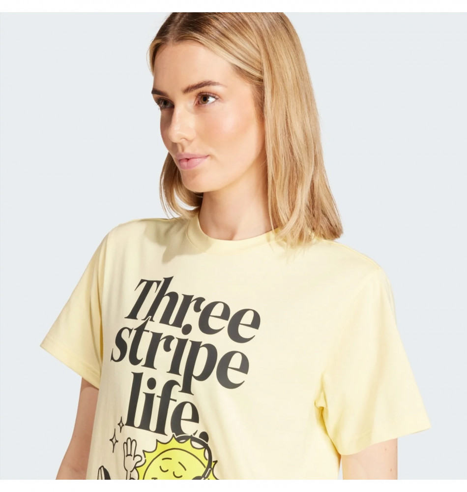 Женская футболка Adidas Positivity Graphic Yellow IX6454_image_5